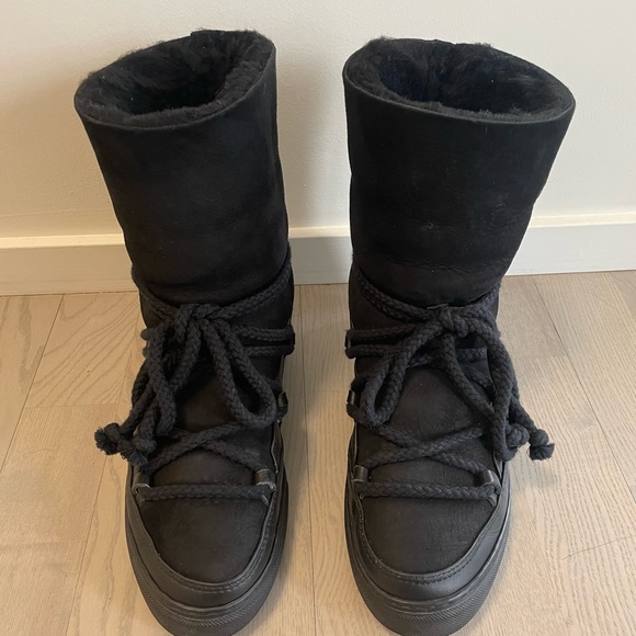 Inuikii High Sneaker Black Sherling Boot (womens EUR 38/US 7.5) - Picture 7 of 7